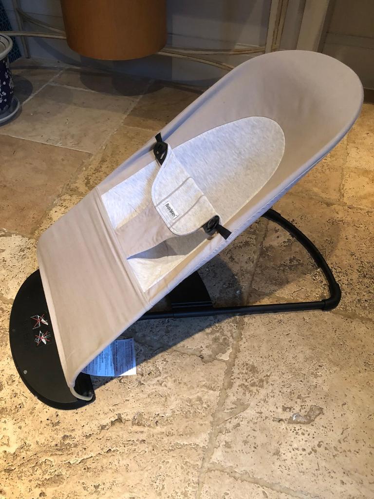 baby bjorn bouncer beige grey